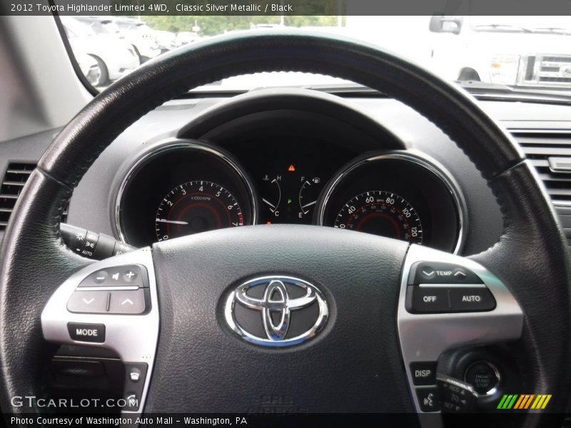 Classic Silver Metallic / Black 2012 Toyota Highlander Limited 4WD