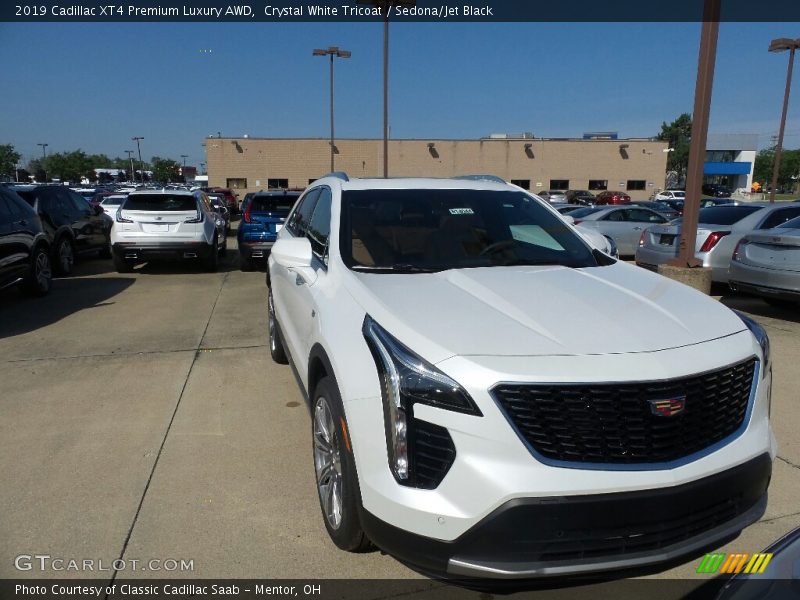 Crystal White Tricoat / Sedona/Jet Black 2019 Cadillac XT4 Premium Luxury AWD