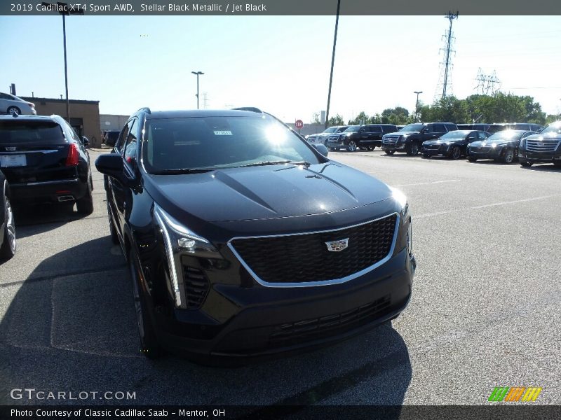 Stellar Black Metallic / Jet Black 2019 Cadillac XT4 Sport AWD