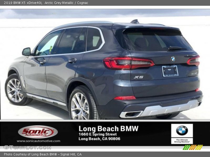 Arctic Grey Metallic / Cognac 2019 BMW X5 xDrive40i