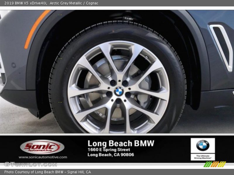 Arctic Grey Metallic / Cognac 2019 BMW X5 xDrive40i