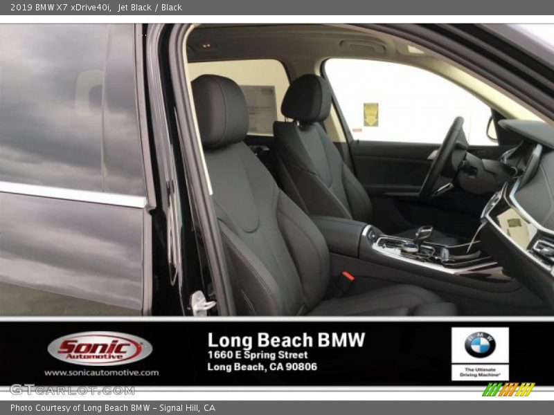 Jet Black / Black 2019 BMW X7 xDrive40i