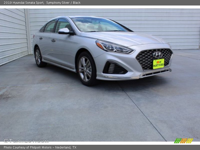 Symphony Silver / Black 2019 Hyundai Sonata Sport