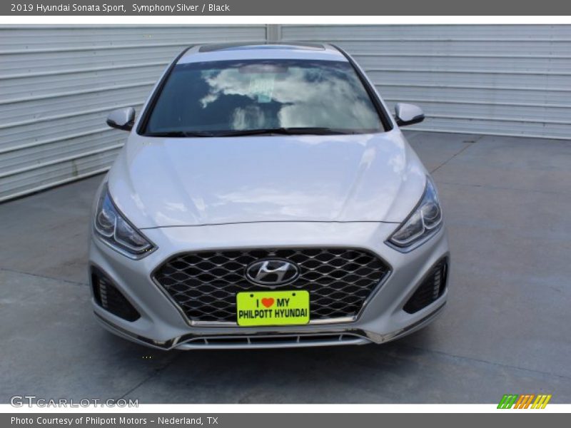 Symphony Silver / Black 2019 Hyundai Sonata Sport