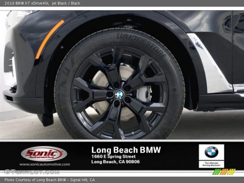 Jet Black / Black 2019 BMW X7 xDrive40i