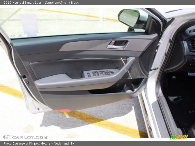 Symphony Silver / Black 2019 Hyundai Sonata Sport