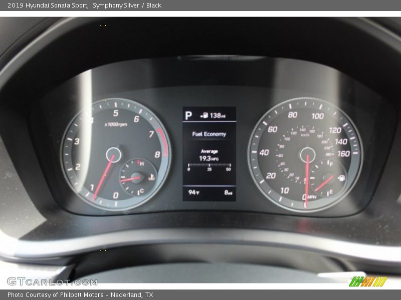 Symphony Silver / Black 2019 Hyundai Sonata Sport