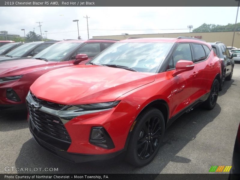 Red Hot / Jet Black 2019 Chevrolet Blazer RS AWD