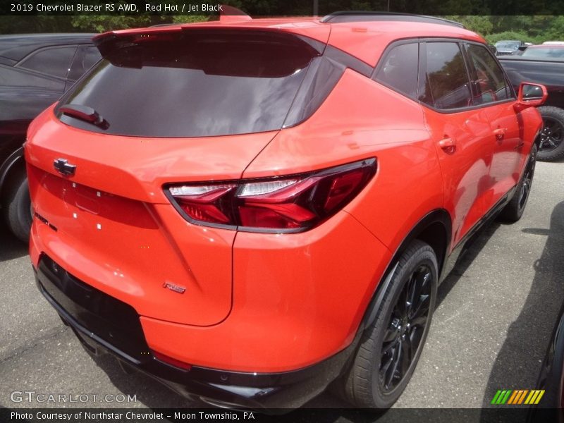 Red Hot / Jet Black 2019 Chevrolet Blazer RS AWD