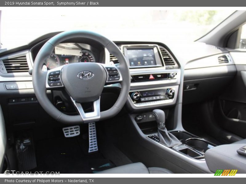 Symphony Silver / Black 2019 Hyundai Sonata Sport