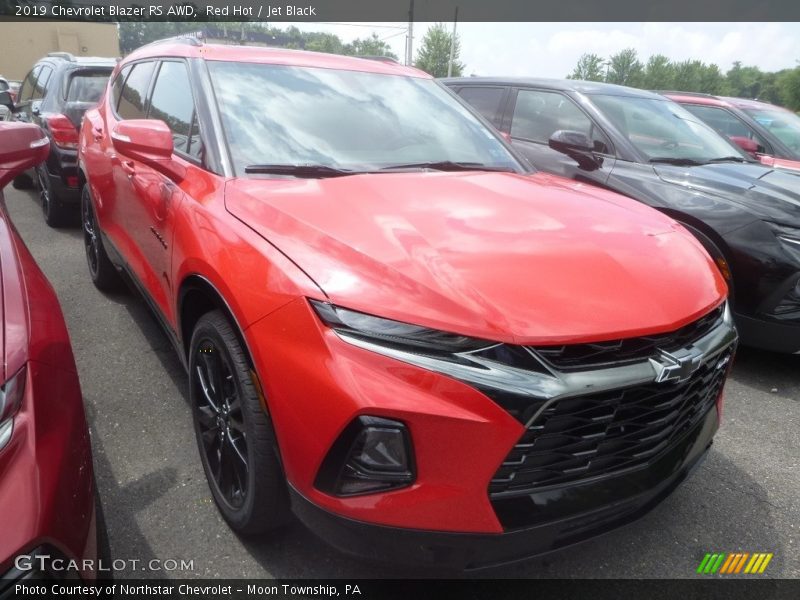 Red Hot / Jet Black 2019 Chevrolet Blazer RS AWD