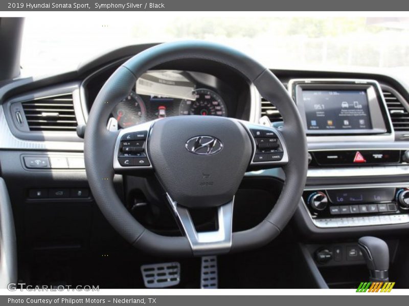 Symphony Silver / Black 2019 Hyundai Sonata Sport