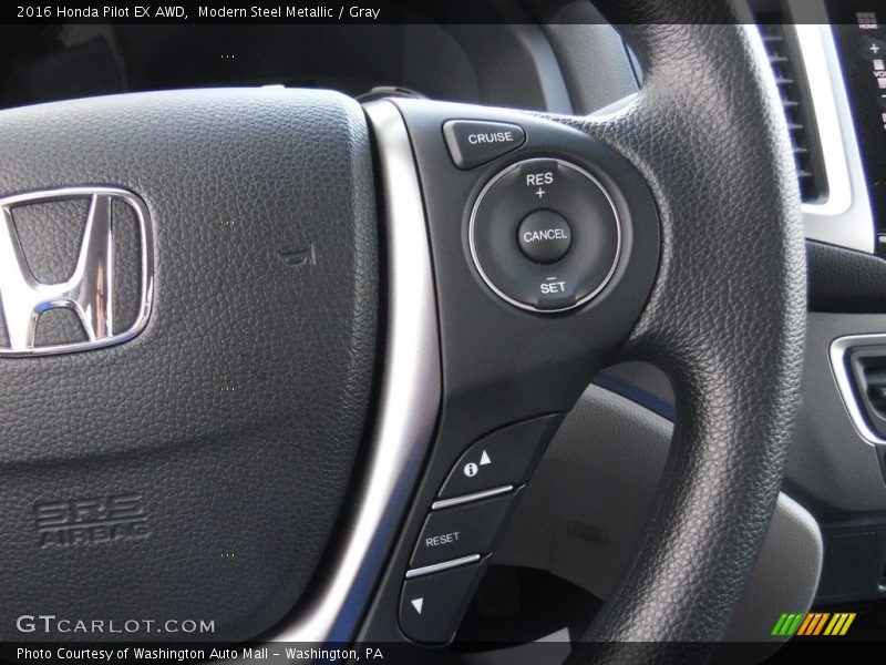 Modern Steel Metallic / Gray 2016 Honda Pilot EX AWD
