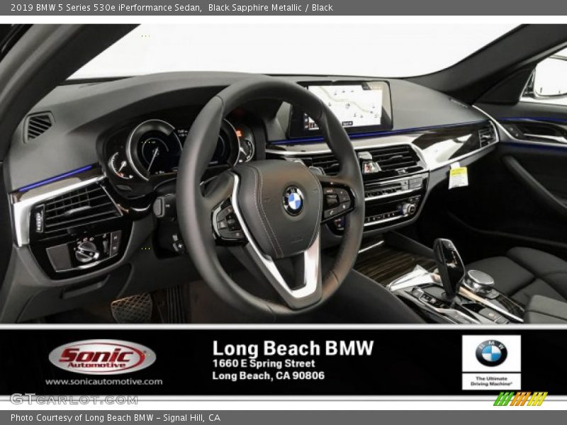 Black Sapphire Metallic / Black 2019 BMW 5 Series 530e iPerformance Sedan