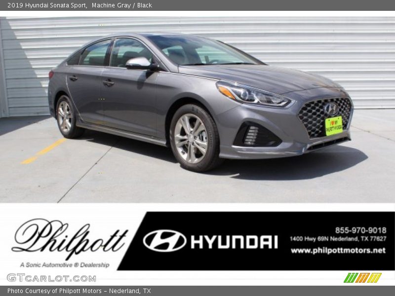 Machine Gray / Black 2019 Hyundai Sonata Sport