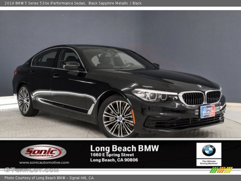 Black Sapphire Metallic / Black 2019 BMW 5 Series 530e iPerformance Sedan