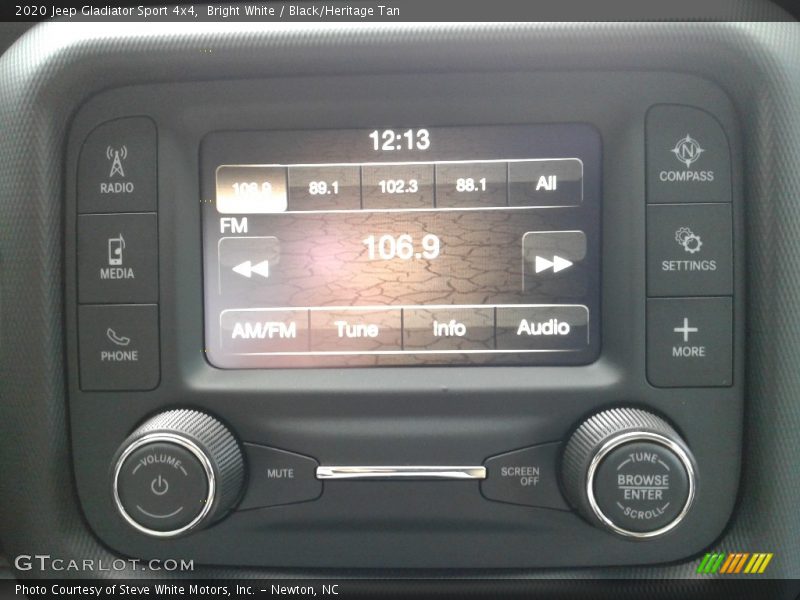 Bright White / Black/Heritage Tan 2020 Jeep Gladiator Sport 4x4