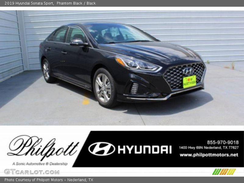 Phantom Black / Black 2019 Hyundai Sonata Sport