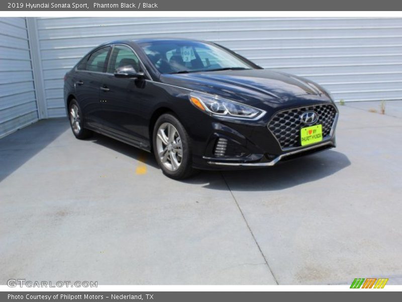 Phantom Black / Black 2019 Hyundai Sonata Sport