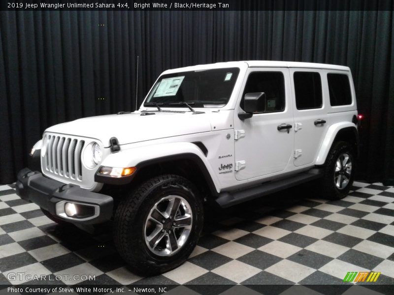 Bright White / Black/Heritage Tan 2019 Jeep Wrangler Unlimited Sahara 4x4