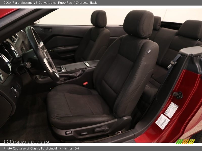 Ruby Red / Charcoal Black 2014 Ford Mustang V6 Convertible