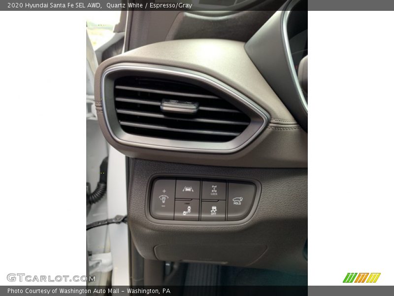 Quartz White / Espresso/Gray 2020 Hyundai Santa Fe SEL AWD