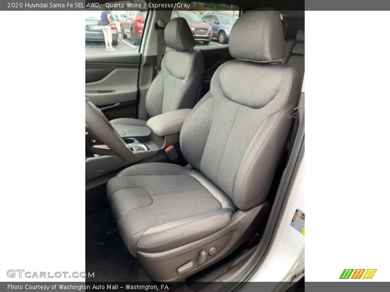 Quartz White / Espresso/Gray 2020 Hyundai Santa Fe SEL AWD
