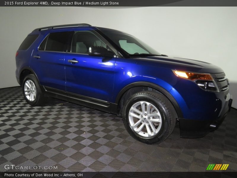 Deep Impact Blue / Medium Light Stone 2015 Ford Explorer 4WD