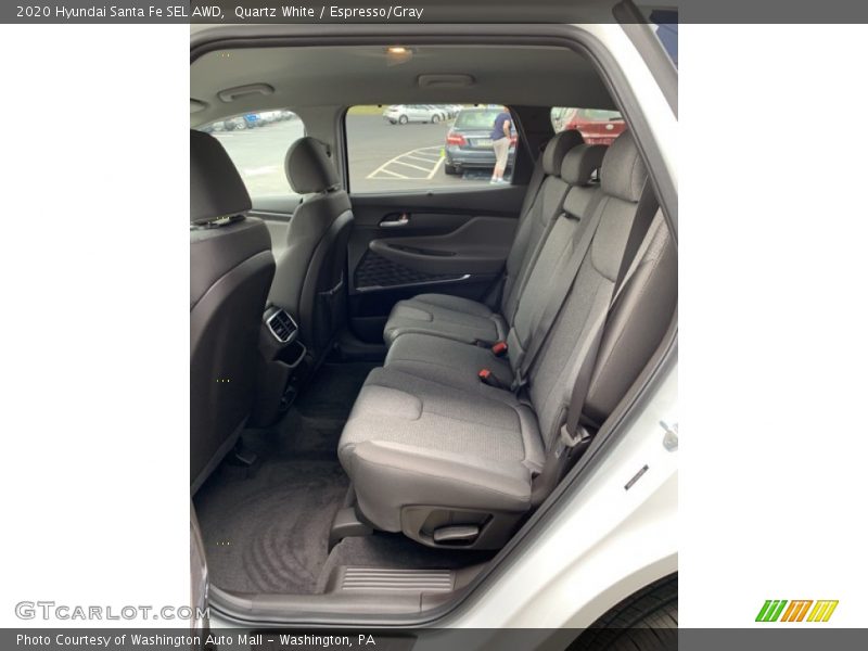 Quartz White / Espresso/Gray 2020 Hyundai Santa Fe SEL AWD