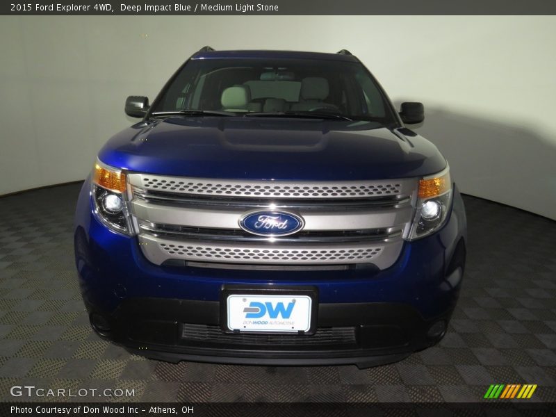 Deep Impact Blue / Medium Light Stone 2015 Ford Explorer 4WD