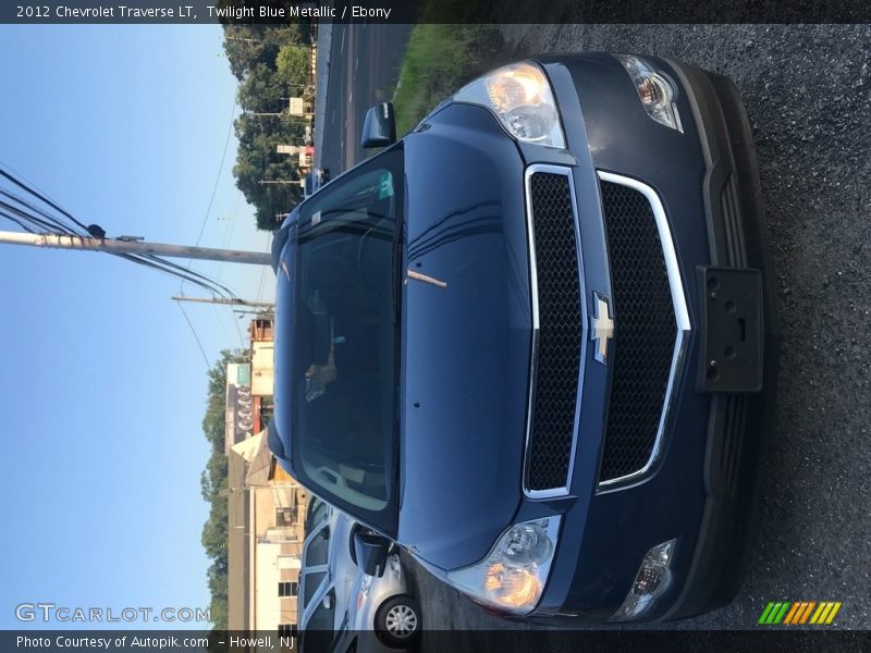 Twilight Blue Metallic / Ebony 2012 Chevrolet Traverse LT