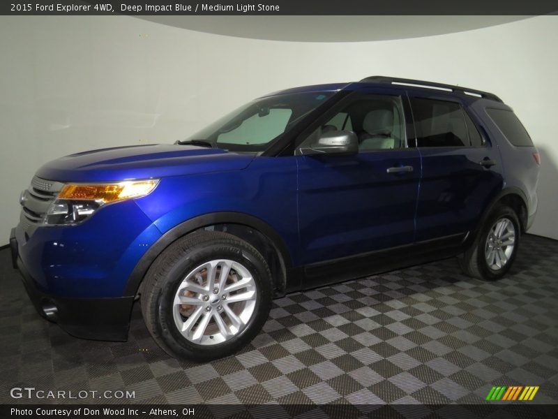 Deep Impact Blue / Medium Light Stone 2015 Ford Explorer 4WD