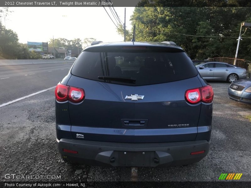 Twilight Blue Metallic / Ebony 2012 Chevrolet Traverse LT