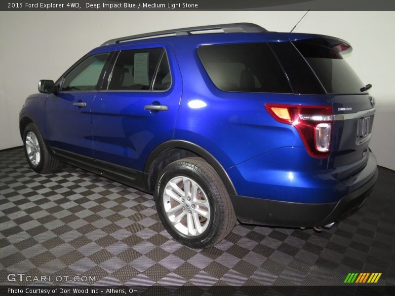 Deep Impact Blue / Medium Light Stone 2015 Ford Explorer 4WD