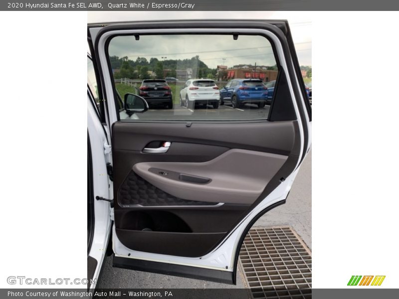 Quartz White / Espresso/Gray 2020 Hyundai Santa Fe SEL AWD