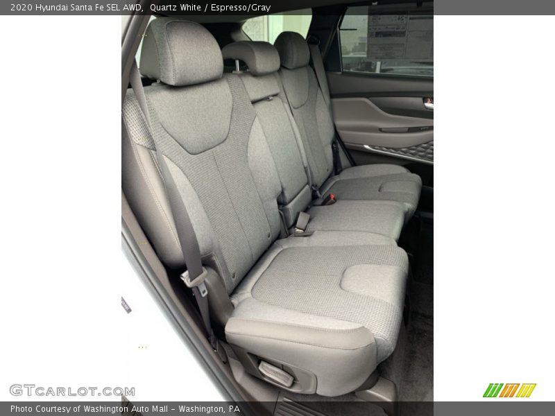 Quartz White / Espresso/Gray 2020 Hyundai Santa Fe SEL AWD