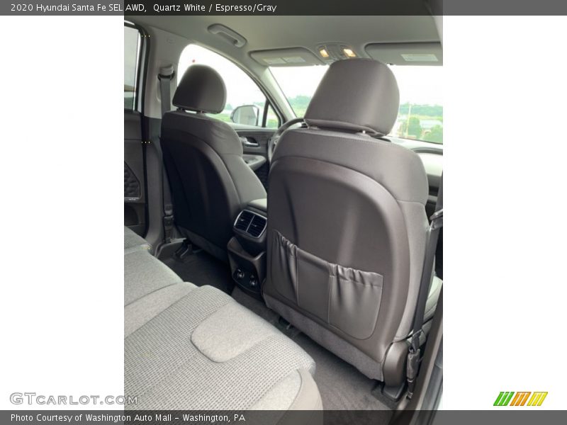Quartz White / Espresso/Gray 2020 Hyundai Santa Fe SEL AWD