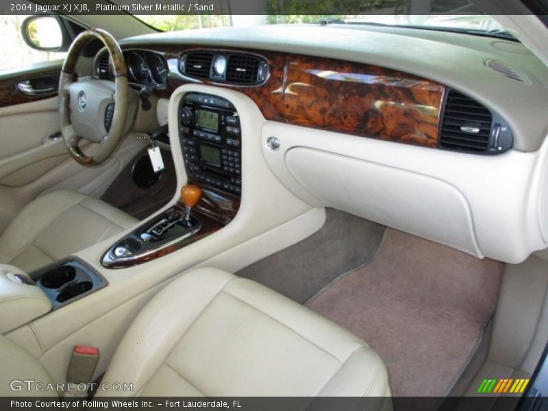 Platinum Silver Metallic / Sand 2004 Jaguar XJ XJ8