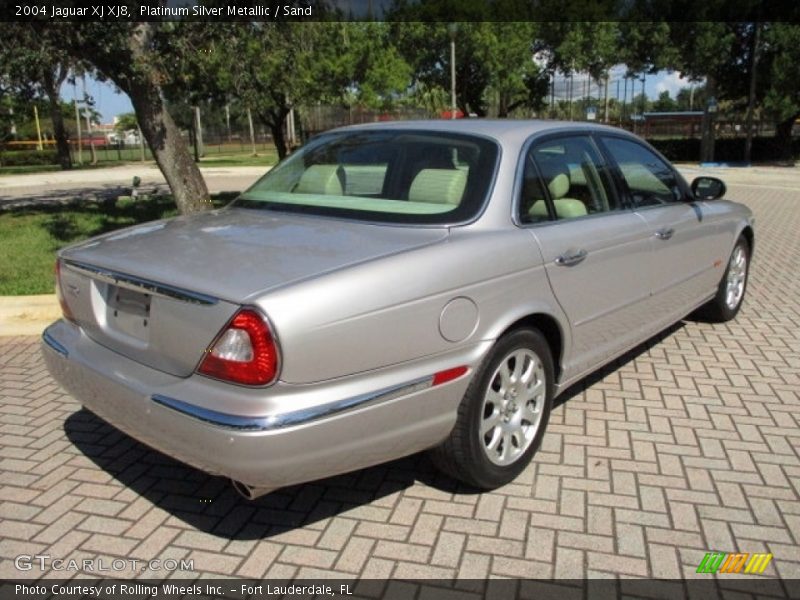 Platinum Silver Metallic / Sand 2004 Jaguar XJ XJ8