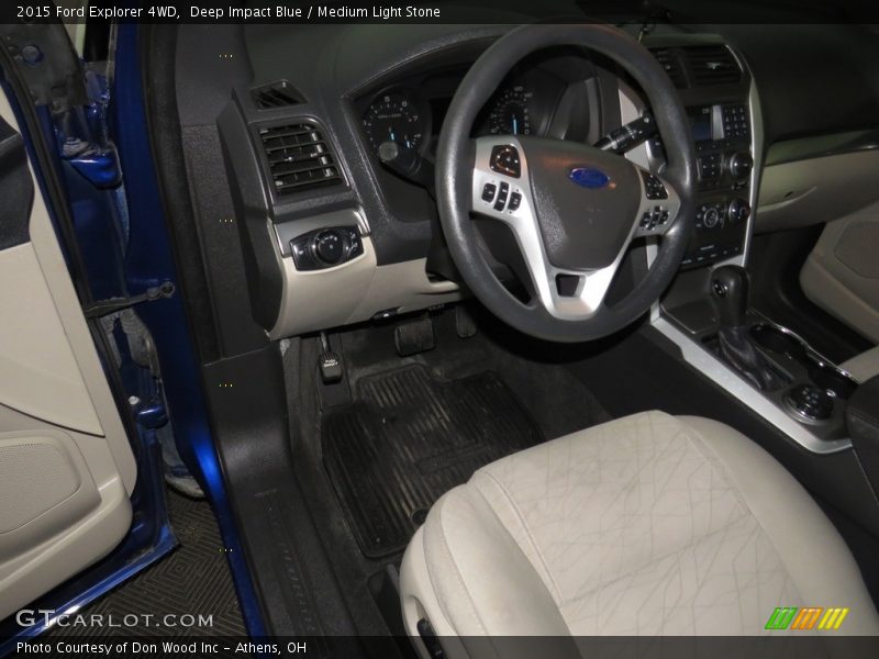 Deep Impact Blue / Medium Light Stone 2015 Ford Explorer 4WD