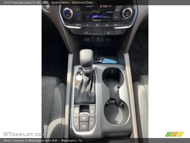 Quartz White / Espresso/Gray 2020 Hyundai Santa Fe SEL AWD