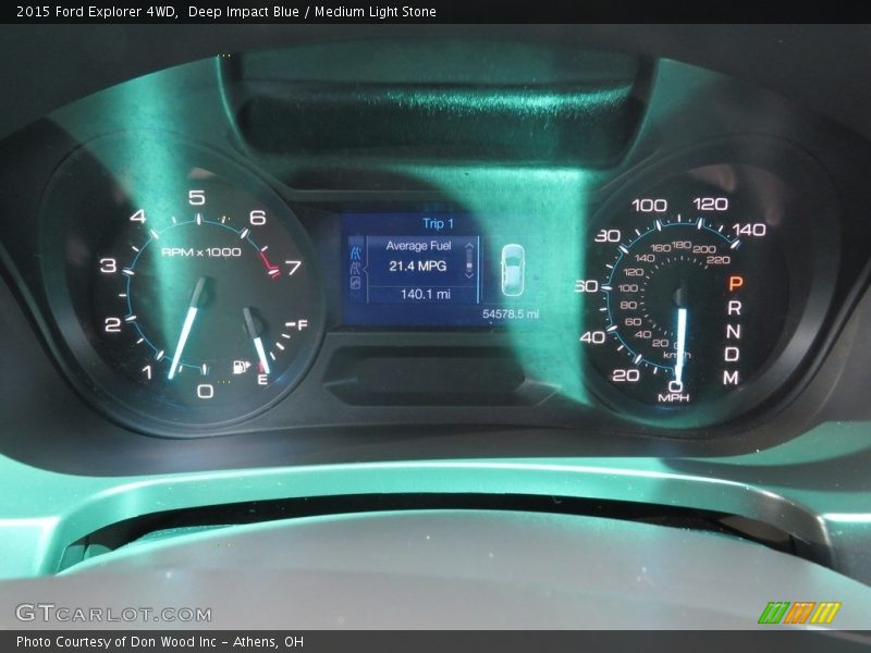 Deep Impact Blue / Medium Light Stone 2015 Ford Explorer 4WD