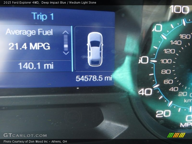 Deep Impact Blue / Medium Light Stone 2015 Ford Explorer 4WD