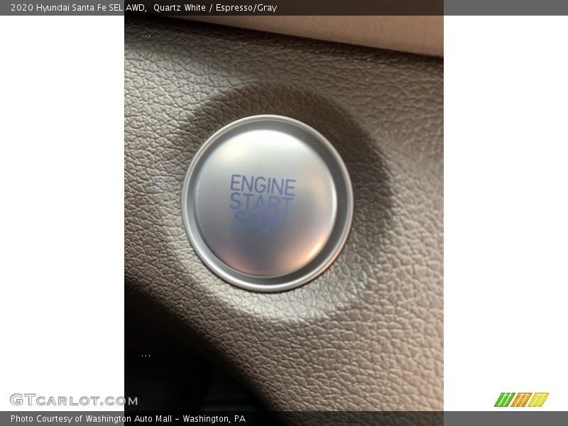 Quartz White / Espresso/Gray 2020 Hyundai Santa Fe SEL AWD