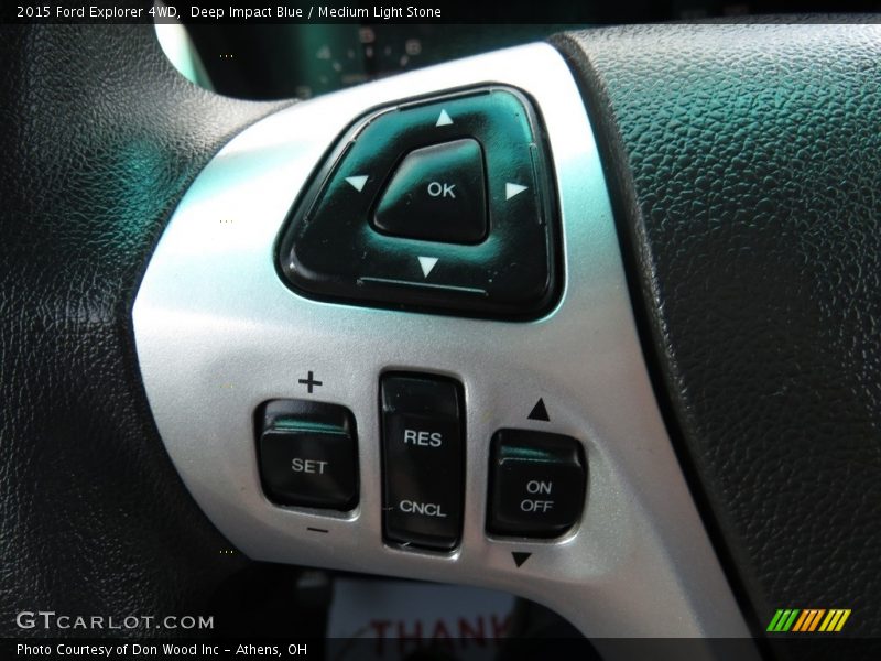 Deep Impact Blue / Medium Light Stone 2015 Ford Explorer 4WD