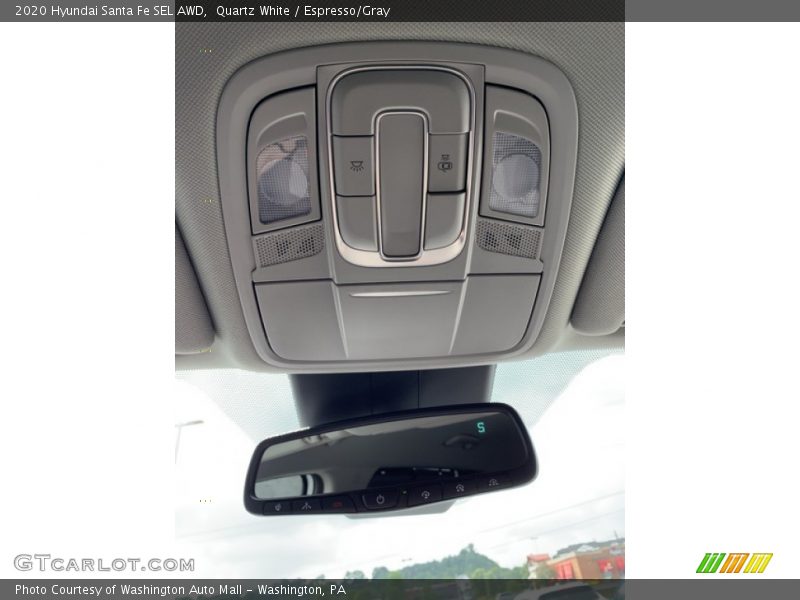 Quartz White / Espresso/Gray 2020 Hyundai Santa Fe SEL AWD