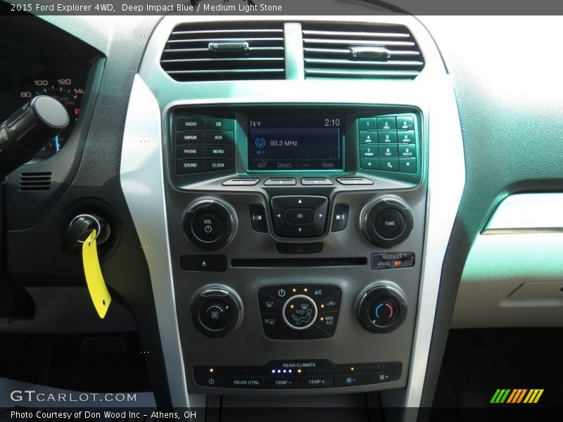 Deep Impact Blue / Medium Light Stone 2015 Ford Explorer 4WD