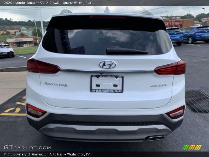 Quartz White / Black 2020 Hyundai Santa Fe SEL 2.0 AWD