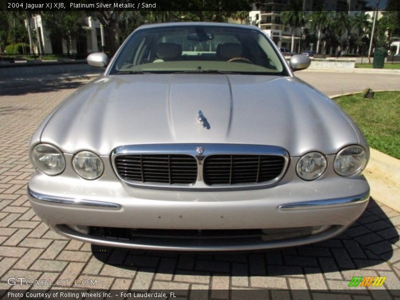 Platinum Silver Metallic / Sand 2004 Jaguar XJ XJ8