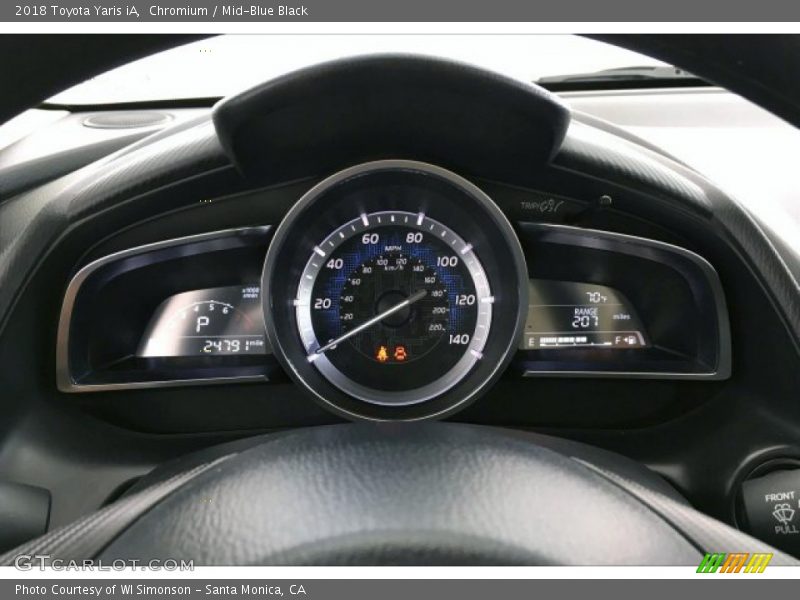 Chromium / Mid-Blue Black 2018 Toyota Yaris iA